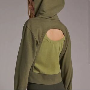 NWT Anthropologie Porridge Cut-Out 2fer
Layered Look Hoodie Sweatshirt